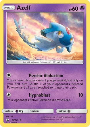 Azelf 043 SM Forbidden Light - Uncommon