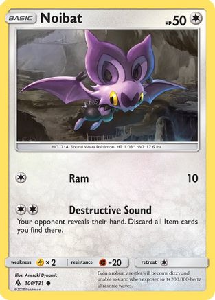 Noibat - Reverse Holofoil SM Forbidden Light - Common