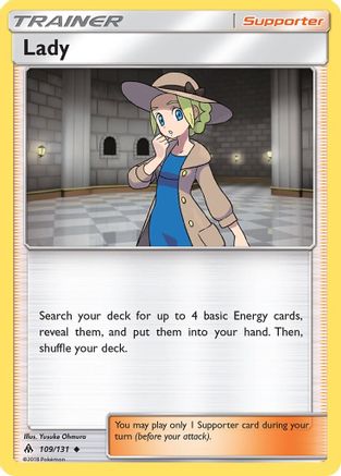 Lady 109 - Reverse Holofoil SM Forbidden Light - Uncommon
