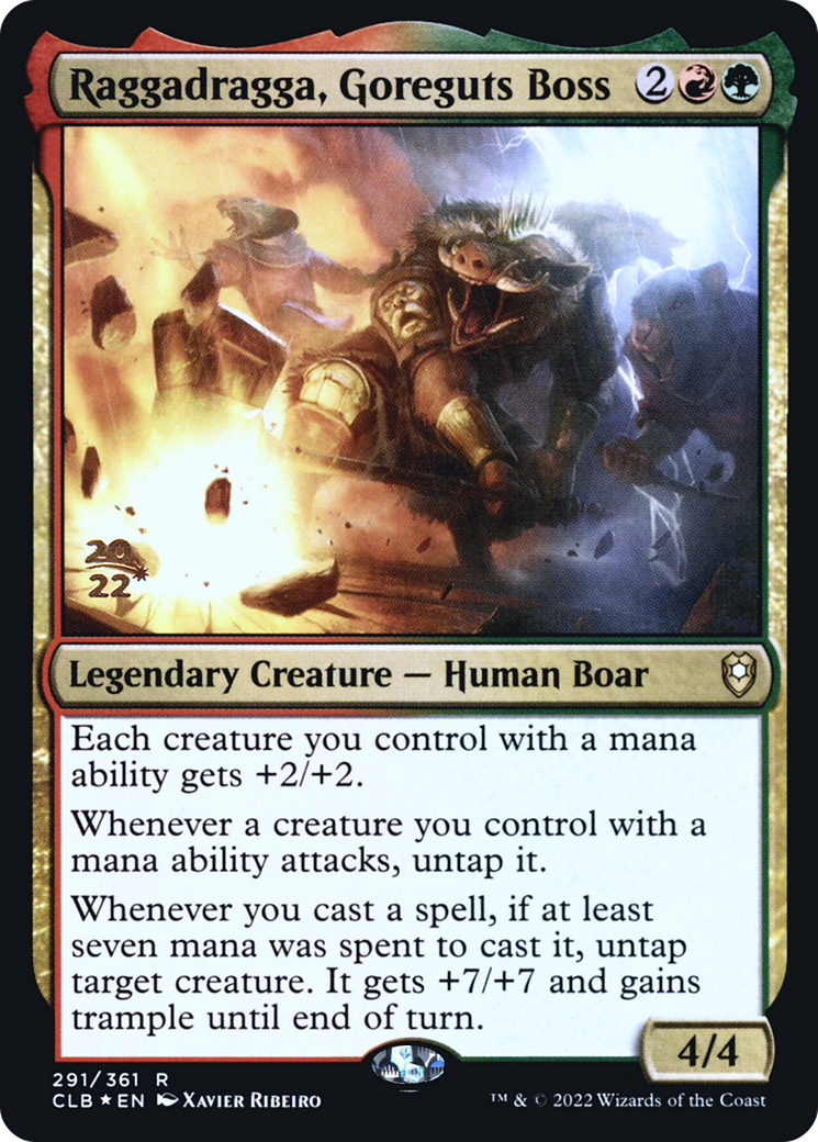 Raggadragga, Goreguts Boss (PRE-291) - Battle for Baldur's Gate Promos Foil