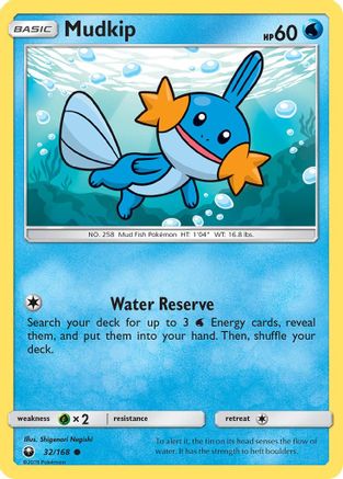Mudkip (32) (32) 032 - Reverse Holofoil SM Celestial Storm - Common