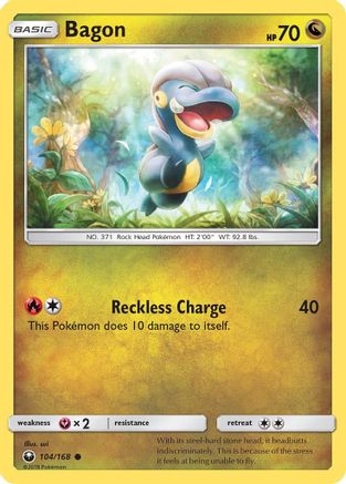 Bagon (104) - Reverse Holofoil SM Celestial Storm - Common