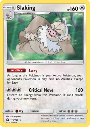 Slaking - Reverse Holofoil SM Celestial Storm - Holo Rare