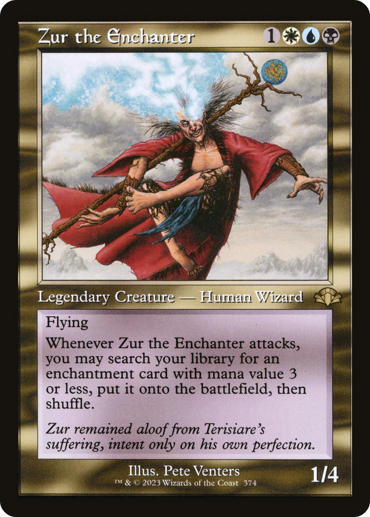 Zur the Enchanter (Retro Frame) (DMR-374) - Dominaria Remastered Foil