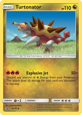 Turtonator 050 Dragon Majesty - Uncommon