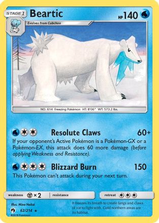 Beartic SM Lost Thunder - Rare