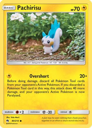 Pachirisu 080 - Reverse Holofoil SM Lost Thunder - Common