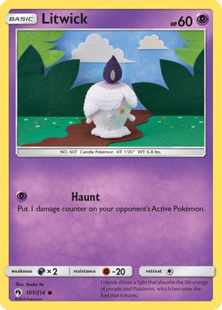 Litwick 101 SM Lost Thunder - Common