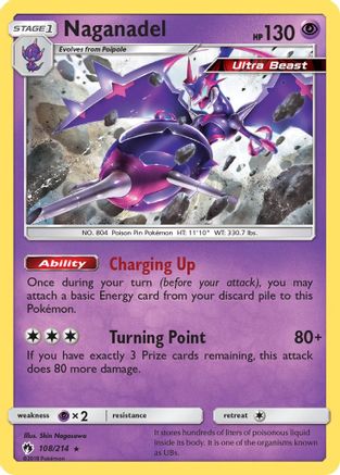 Naganadel 108 - Reverse Holofoil SM Lost Thunder - Holo Rare