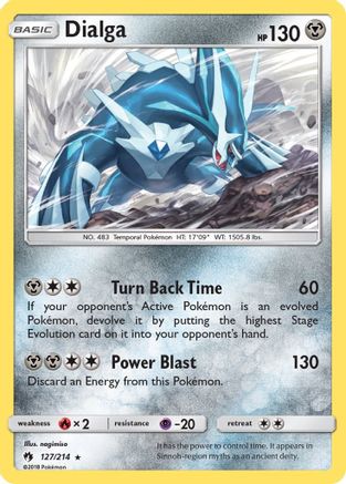 Dialga 127 - Holofoil SM Lost Thunder - Holo Rare