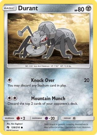 Durant 128 - Reverse Holofoil SM Lost Thunder - Common