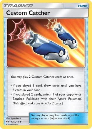 Custom Catcher 171 - Reverse Holofoil SM Lost Thunder - Uncommon