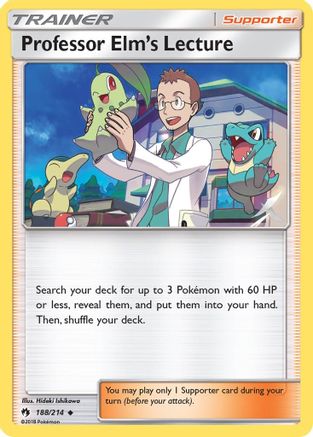 Professor Elm's Lecture 188 SM Lost Thunder - Uncommon
