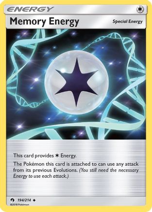 Memory Energy 194 - Reverse Holofoil SM Lost Thunder - Uncommon
