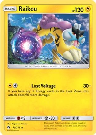 Raikou - 79/214 (SM Lost Thunder)/214 - Holofoil Deck Exclusives - Holo Rare