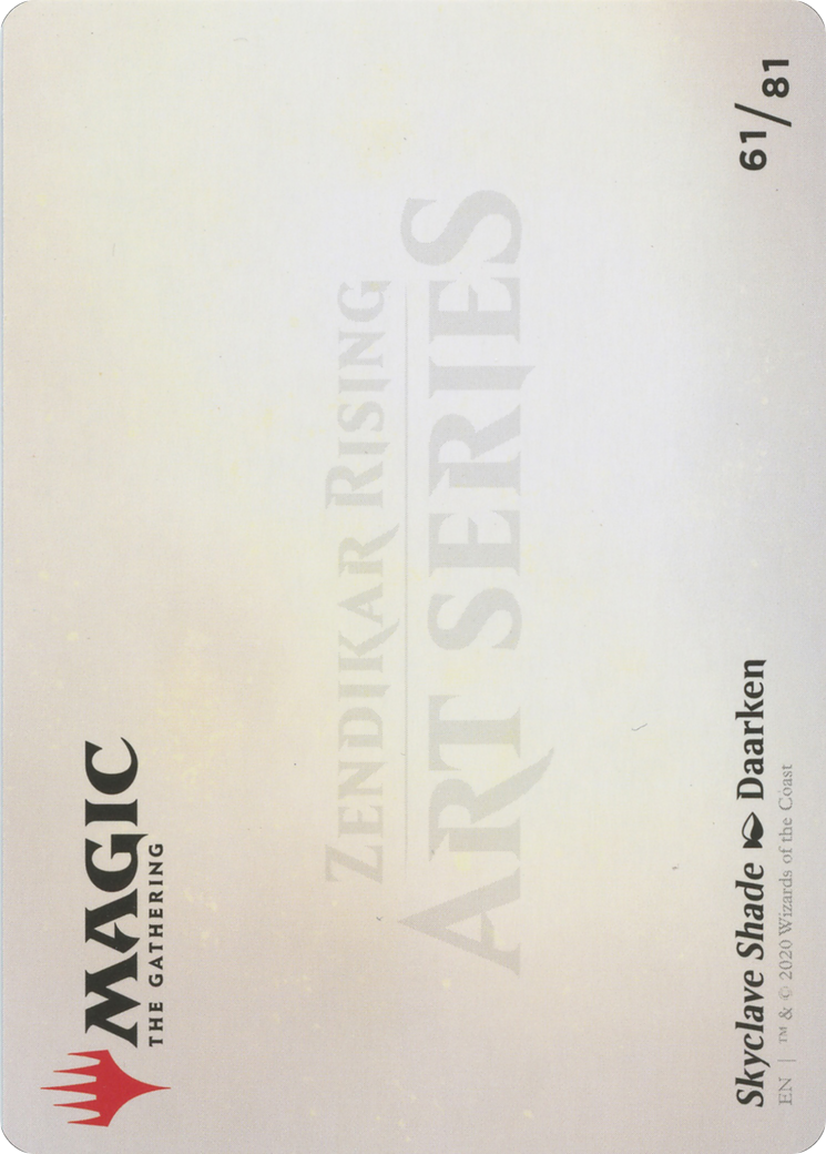 Skyclave Shade // Skyclave Shade (AZNR-061) - Zendikar Rising Art Series (Borderless) Foil
