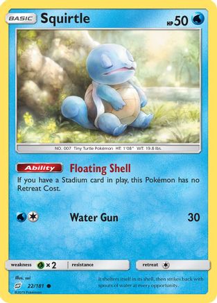 Squirtle (22) (22) 022 - Reverse Holofoil SM Team Up - Common