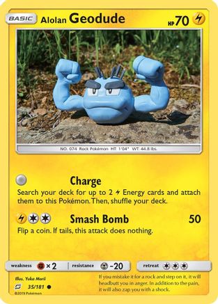 Alolan Geodude (35) (35) 035 SM Team Up - Common