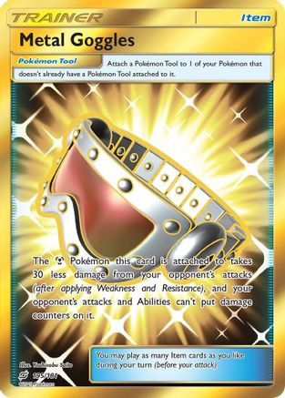 Metal Goggles (Secret) 195 - Holofoil SM Team Up - Secret Rare