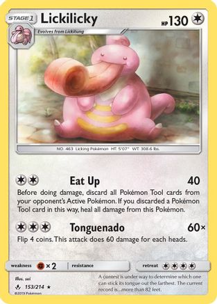 Lickilicky - Reverse Holofoil SM Unbroken Bonds - Rare