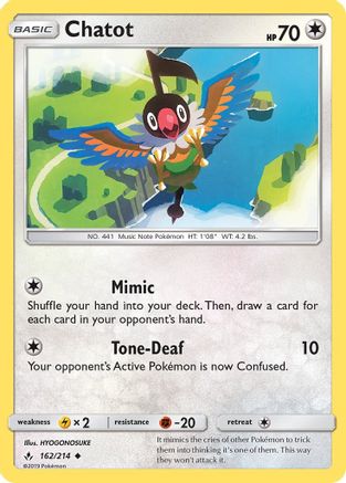Chatot SM Unbroken Bonds - Uncommon