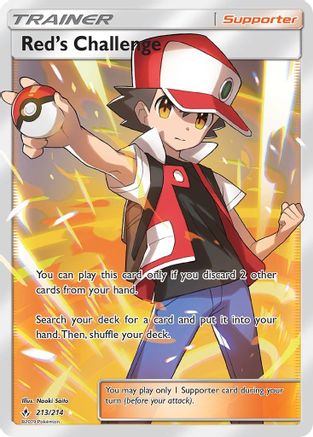 Red's Challenge (Full Art) - Holofoil SM Unbroken Bonds - Ultra Rare
