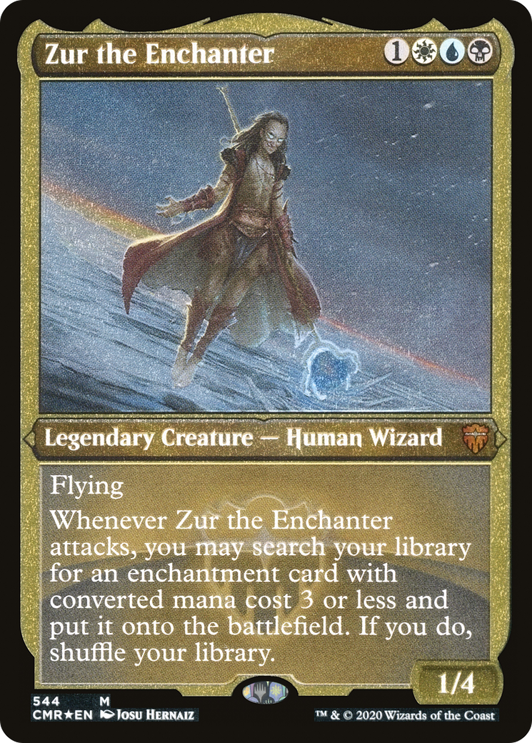 Zur the Enchanter (Foil Etched) (CMR-544) - Commander Legends Foil