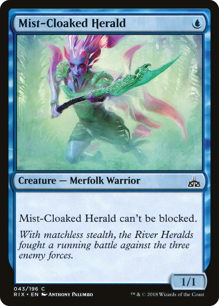 Mist-Cloaked Herald (RIX-043) - Rivals of Ixalan