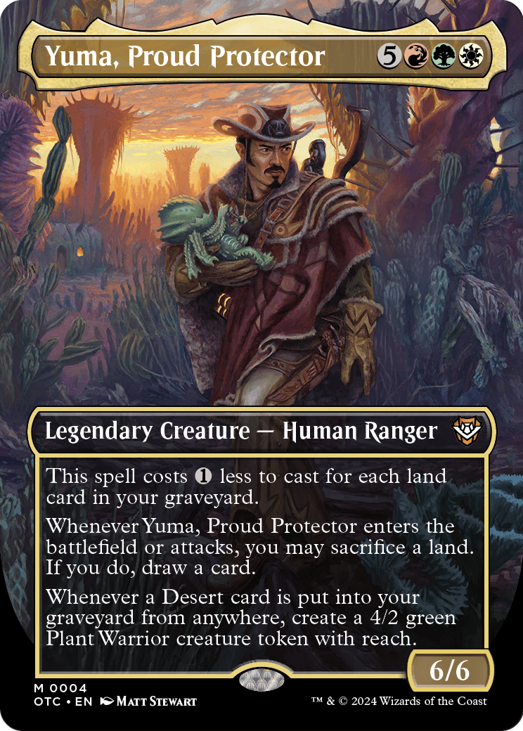Yuma, Proud Protector (Borderless) (OTC-004) - Outlaws of Thunder Junction Commander