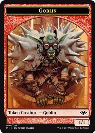 Goblin // Emblem - Wrenn and Six Double-Sided Token (MH1-10 // 21) - Modern Horizons