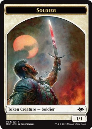 Soldier // Emblem - Wrenn and Six Double-Sided Token (MH1-4 // 21) - Modern Horizons