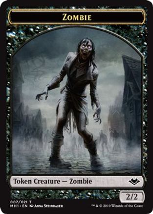 Zombie // Emblem - Wrenn and Six Double-Sided Token (MH1-7 // 21) - Modern Horizons