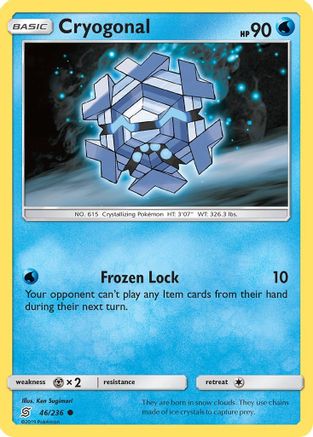 Cryogonal 046 - Reverse Holofoil SM Unified Minds - Common