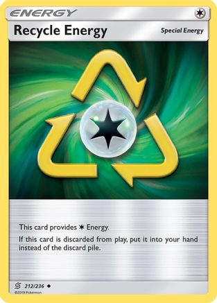 Recycle Energy 212 - Reverse Holofoil SM Unified Minds - Uncommon