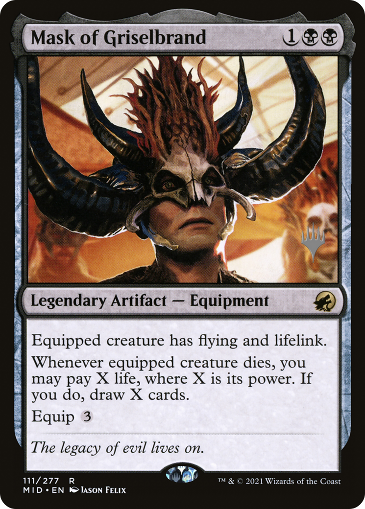 Mask of Griselbrand (PPMID-111P) - Innistrad: Midnight Hunt Promos Foil