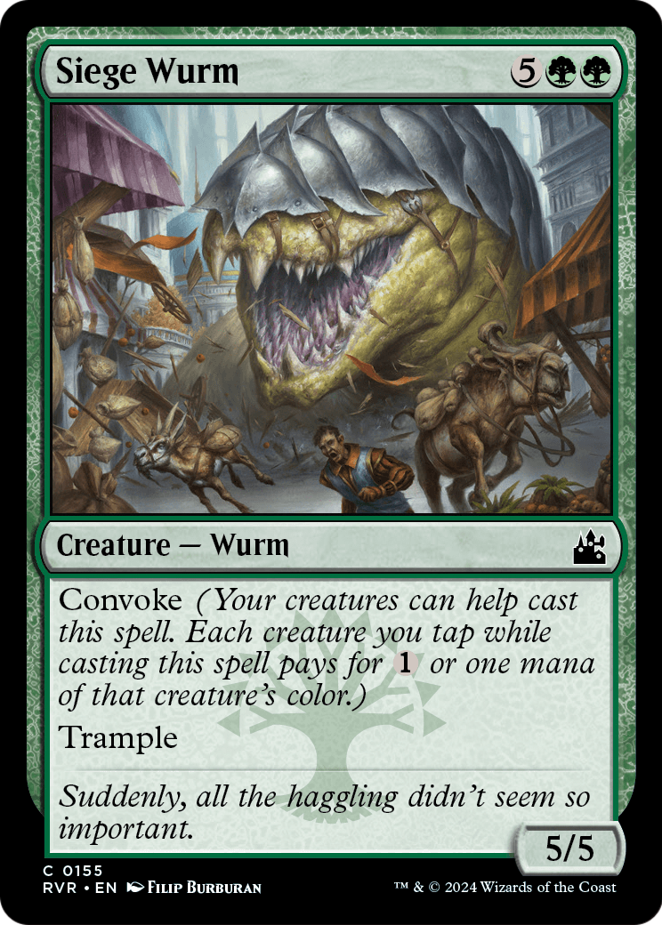 Siege Wurm (RVR-155) - Ravnica Remastered Foil