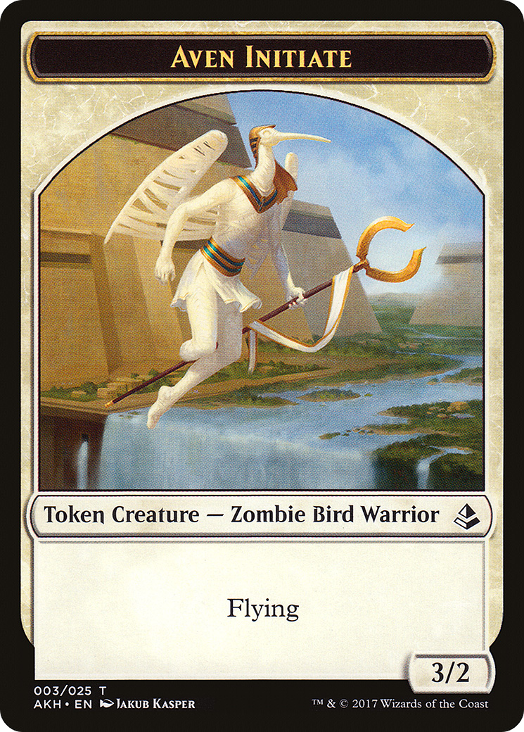 Aven Initiate Token (AKH-003) - Amonkhet Tokens