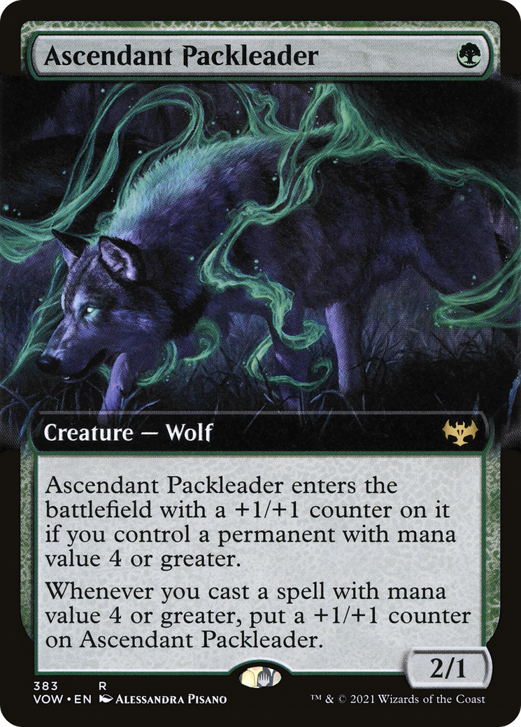 Ascendant Packleader (Extended Art) (VOW-383) - Innistrad: Crimson Vow: (Extended Art)