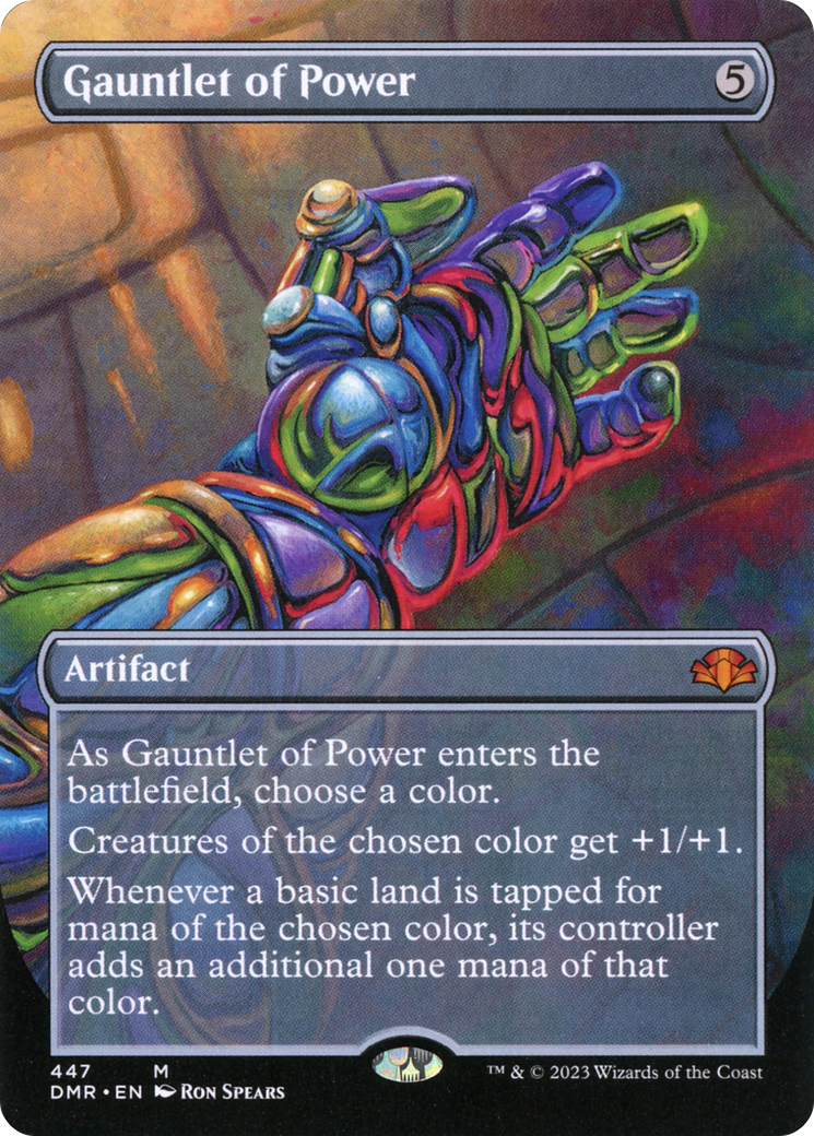 Gauntlet of Power (Borderless) (DMR-447) - Dominaria Remastered