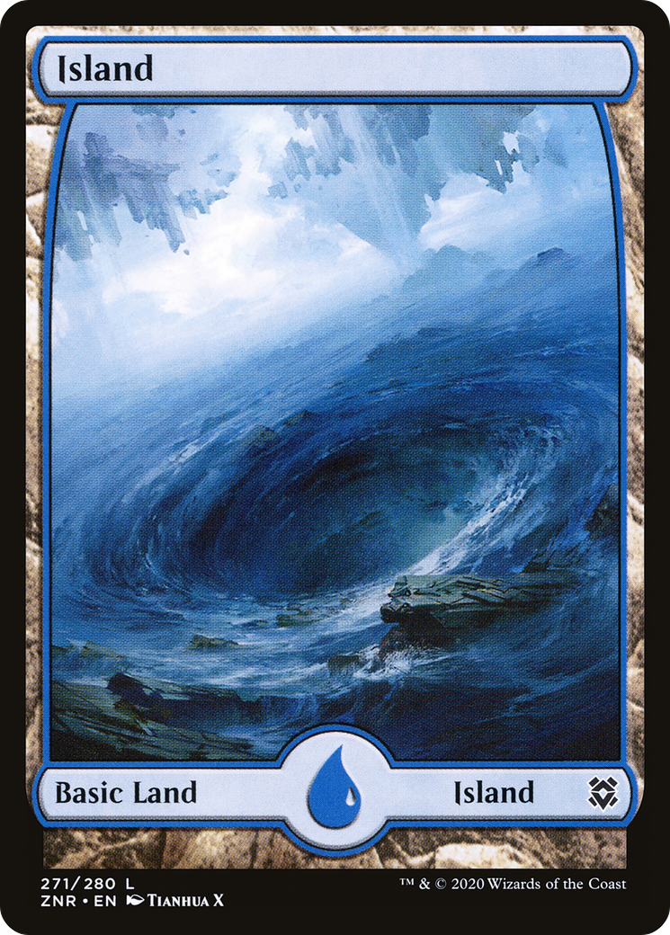Island (271) - Full Art (ZNR-271) - Zendikar Rising: (Full Art)