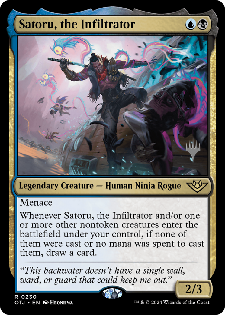 Satoru, the Infiltrator (PPOTJ-230) - Outlaws of Thunder Junction Promos Foil