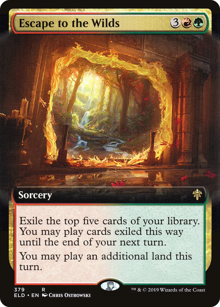 Escape to the Wilds (Extended Art) (ELD-379) - Throne of Eldraine: (Extended Art)