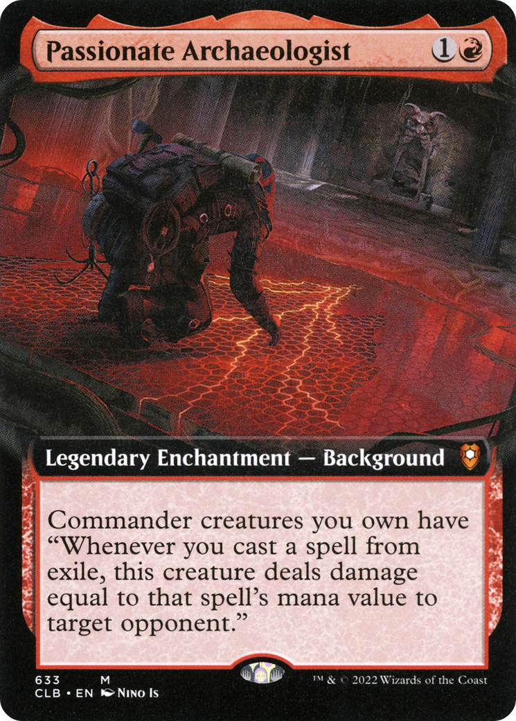 Passionate Archaeologist (Extended Art) (CLB-633) - Commander Legends: Battle for Baldur's Gate: (Extended Art)