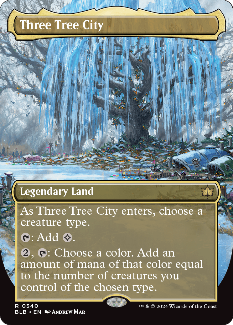 Three Tree City (Borderless) (0340) (BLB-340) - Bloomburrow