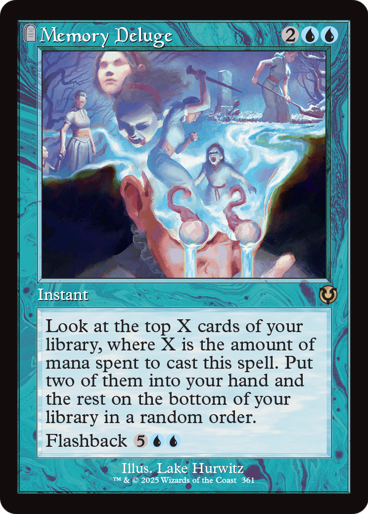 Memory Deluge (Retro Frame) (INR-361) - Innistrad Remastered: (tombstone)