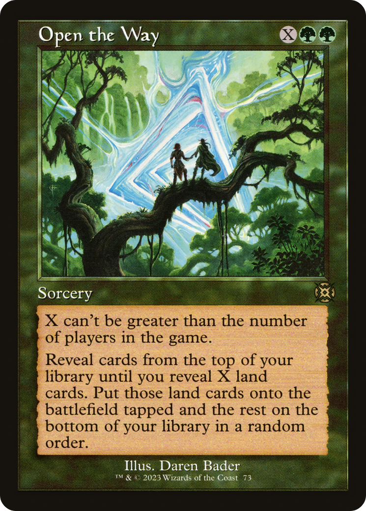 Open the Way (Retro Frame) (MAT-073) - March of the Machine: The Aftermath: (Showcase) Foil