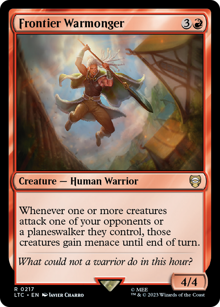 Frontier Warmonger (LTC-217) - Tales of Middle-earth Commander
