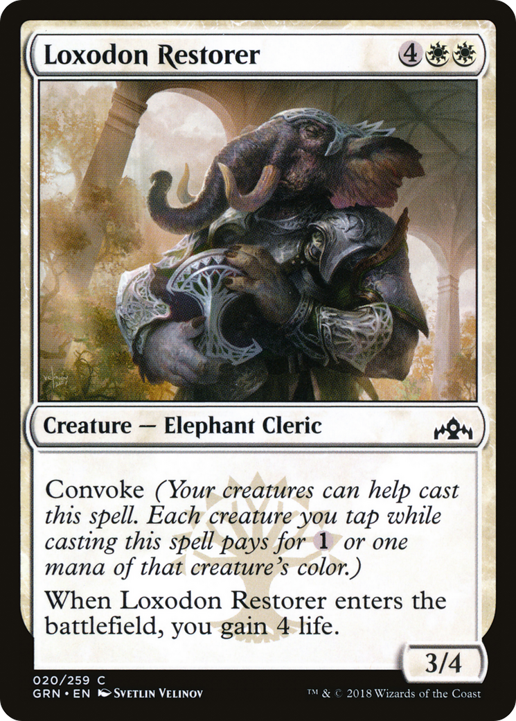 Loxodon Restorer (GRN-020) - Guilds of Ravnica Foil