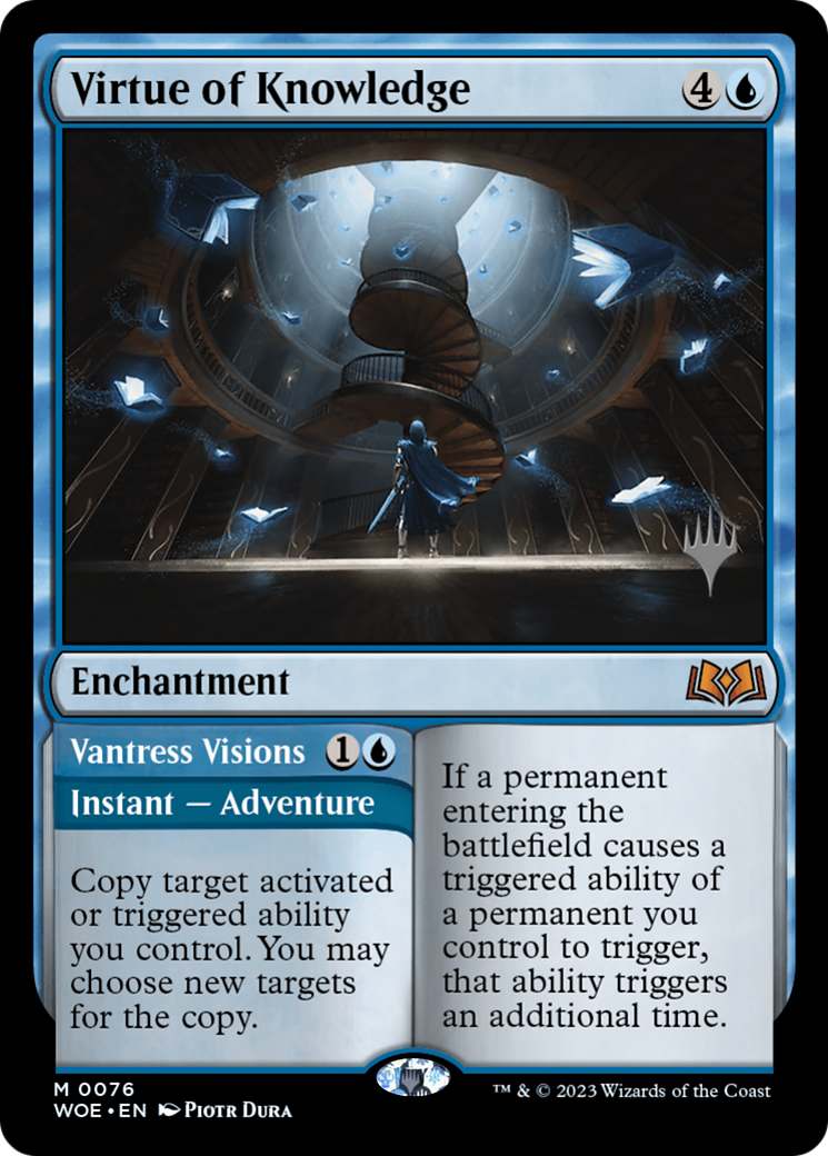 Virtue of Knowledge (PPWOE-076) - Wilds of Eldraine Promos