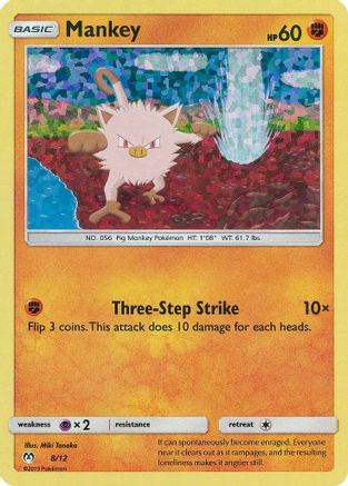 Mankey - 8/12/12 - Holofoil McDonalds Promos 2019 - Promo